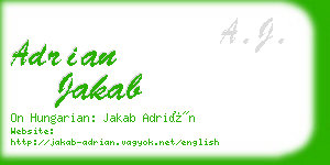 adrian jakab business card